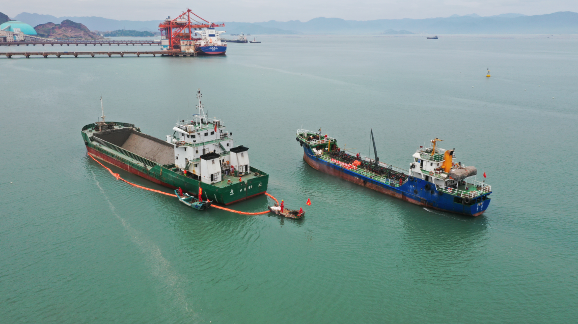 福州港罗源湾港区可门作业区67泊位工程项目开展综合应急演练